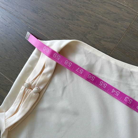 Reformation ROY Satin Wedding Dress Halter Gown - Fior Di Latte - with tags - 6 - Picture 13 of 14